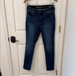 Natural Reflections Women's Dark Blue Ankle Jeans